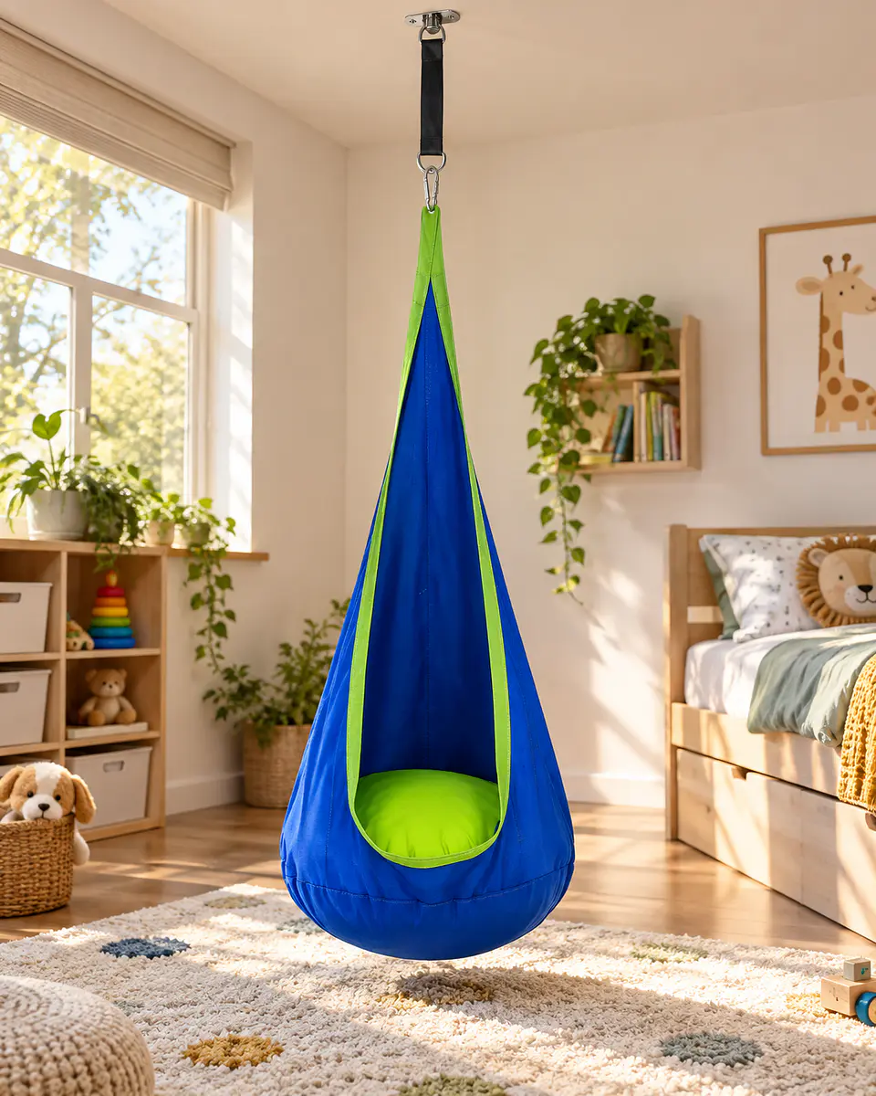 Columpio Sensorial Colgante para Niños con Cojín Inflable 3