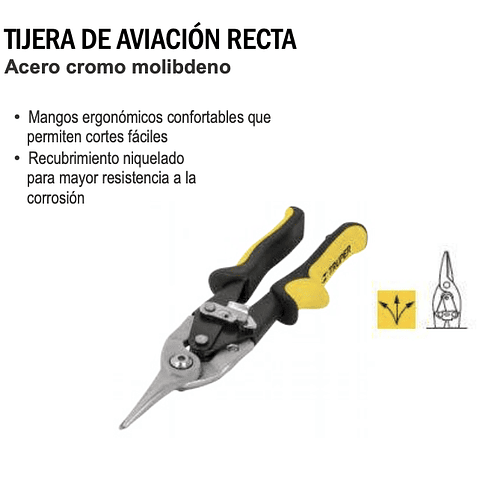 TIJERA DE AVIACION RECTA TRUPER