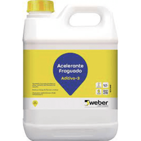 ADITIVO-3 ACELERANTE FRAGUADO BIDON 4,5L WEBER