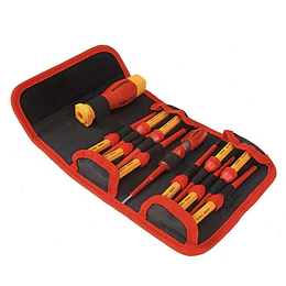 JUEGO DESTORNILLADOR INTERCAMBIABLES AISLADOS 12 PCS WORKPRO