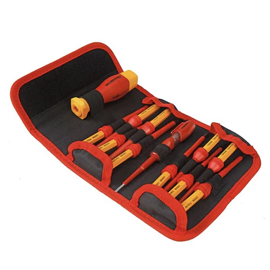 JUEGO DESTORNILLADOR INTERCAMBIABLES AISLADOS 12 PCS WORKPRO