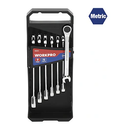 SET LLAVE PUNTA CORONA C/CHICHARRA 7 PCS WORKPRO