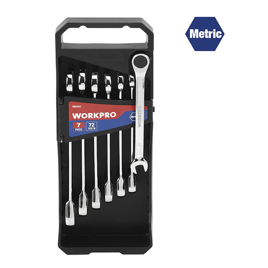 SET LLAVE PUNTA CORONA C/CHICHARRA 7 PCS WORKPRO