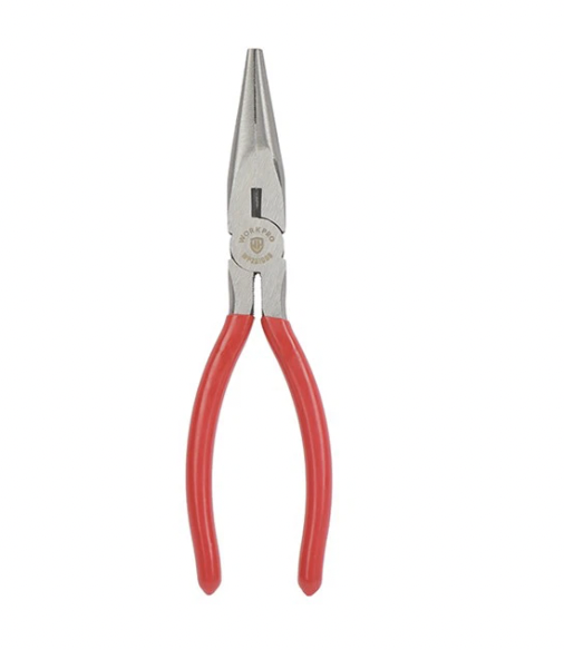 ALICATE PUNTA LARGA 8 PULG ROJO WORKPRO