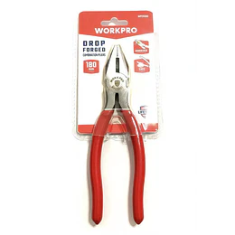 ALICATE UNIVERSAL 7 PULG ROJO WORKPRO