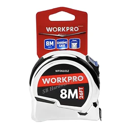 HUINCHA 8MTS CROMADA WORKPRO