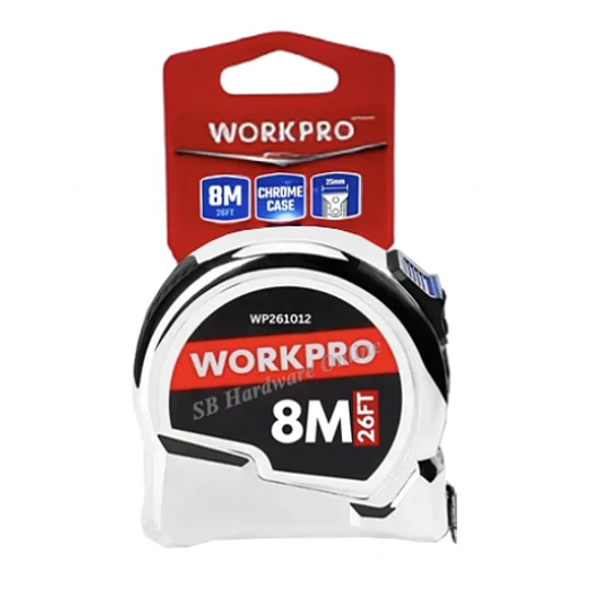 HUINCHA 8MTS CROMADA WORKPRO