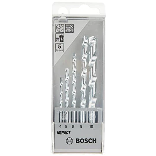 SET BROCA CONCRETO 4,5,6,8,10 5PZAS BOSCH