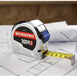 HUINCHA 10MTS CROMADA WORKPRO