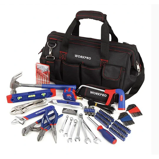 SET HERRAMIENTAS BOLSO 156 PCS WORKPRO