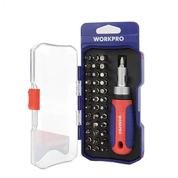 SET PUNTAS MAGNETICAS CON CHICHARRA 38PCS WORKPRO