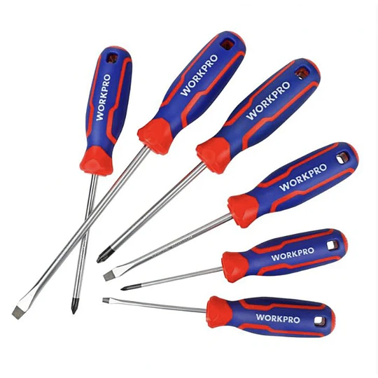 SET DESTORNILLADORES 6PCS WORKPRO