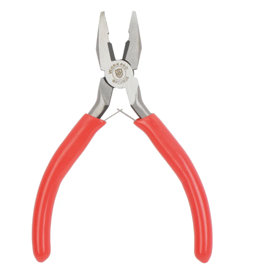 ALICATE UNIVERSAL MINI ROJO WORKPRO