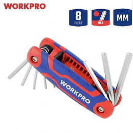 JUEGOS LLAVES HEXAGONALES 8PCS WORKPRO