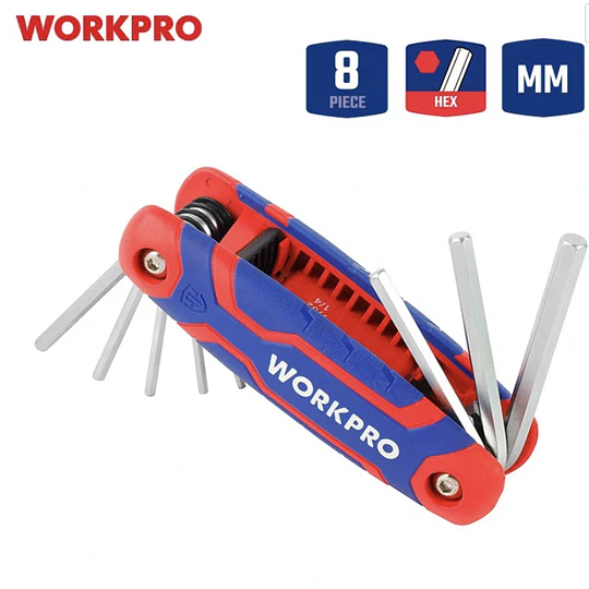 JUEGOS LLAVES HEXAGONALES 8PCS WORKPRO