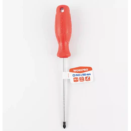DESTORNILLADOR PH2X150MM ROJO WORKPRO