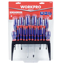 SET DESTORNILLADOR 18 PCS WORKPRO