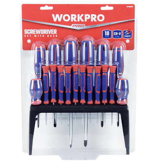 SET DESTORNILLADOR 18 PCS WORKPRO