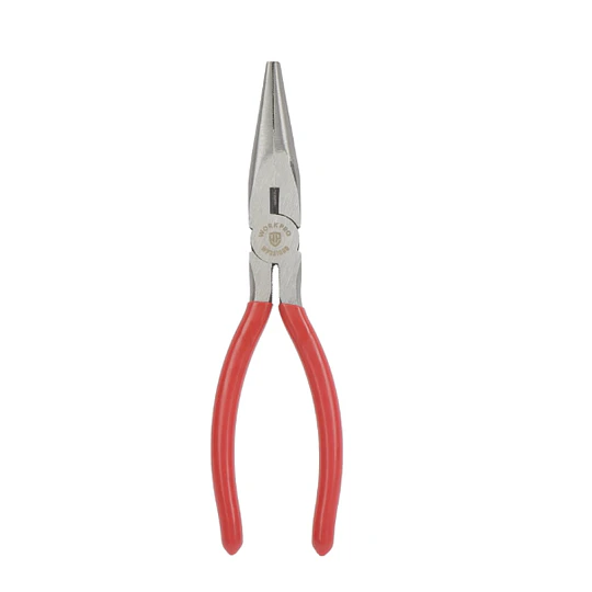 ALICATE PUNTA LARGA 6 PULG ROJO WORKPRO