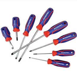 SET DESTORNILLADOR 8 PCS WORKPRO