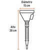EMBUDO PLASTICO 145MM WOKIN / TRUPER