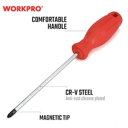 DESTORNILLADOR PH1X100 ROJO WORKPRO