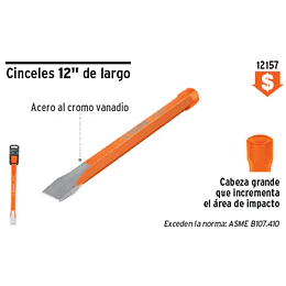 CINCEL TRUPER 3/4X 12PULG # C-3/4X12