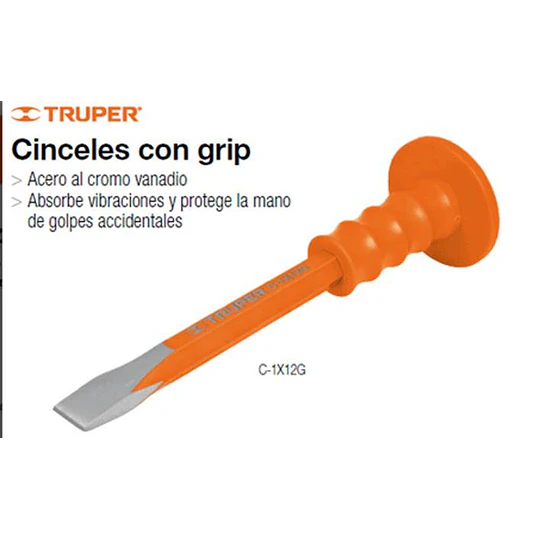 CINCEL TRUPER CON GRIP 3/4X12PULG # C-3/4X12G