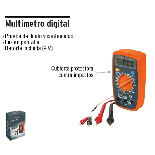 MULTITESTER DIGITAL TRUPER PROFESIONAL # MUT-33