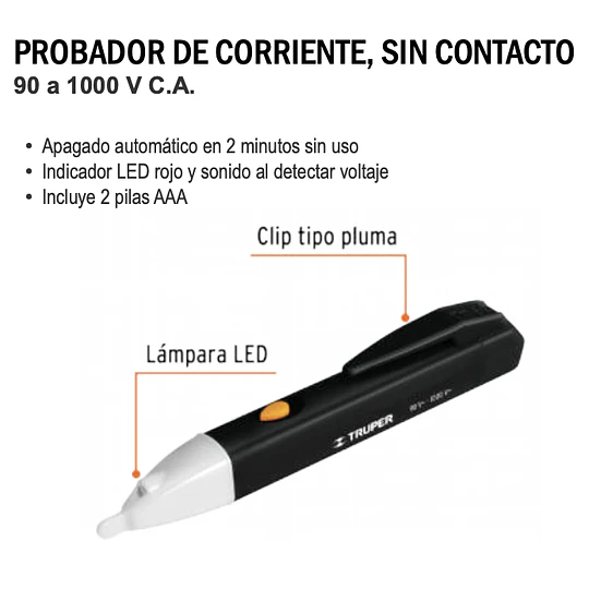 PROBADOR DE CORRIENTE SIN CONTACTO TRUPER
