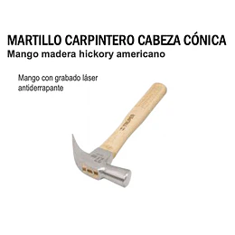 MARTILLO CARPINTERO CABEZA CONICA 27MM 16OZ TRUPER