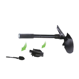 PALA PLEGABLE PUNTA HUEVO NEGRA SACADO 74346 ARTEMAT