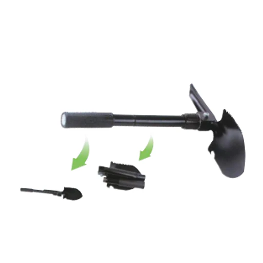 PALA PLEGABLE PUNTA HUEVO NEGRA SACADO 74346 ARTEMAT