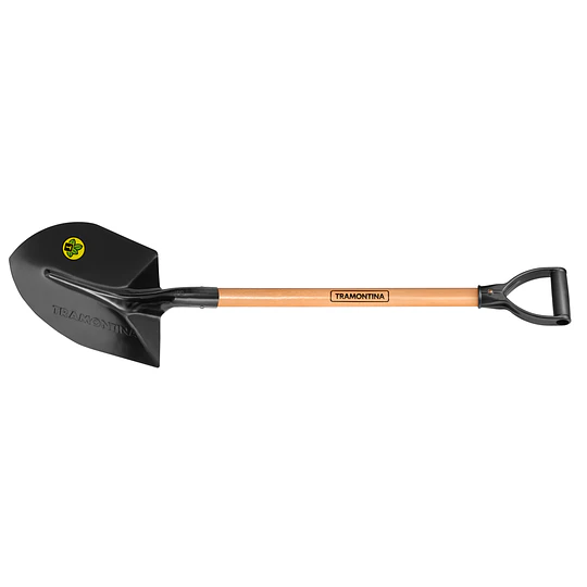 PALA PUNTA HUEVO MANGO MADERA 71CM TRAMONTINA