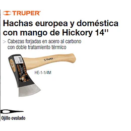 HACHA TRUPER TIPO EUROPEO 1.1/3 LBS 600G