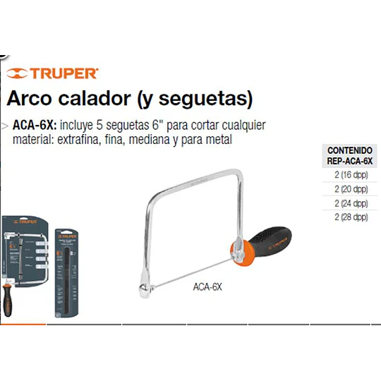 ARCO SIERRA TRUPER CALAR 6 # ACA-6X  C/5 SIERRAS