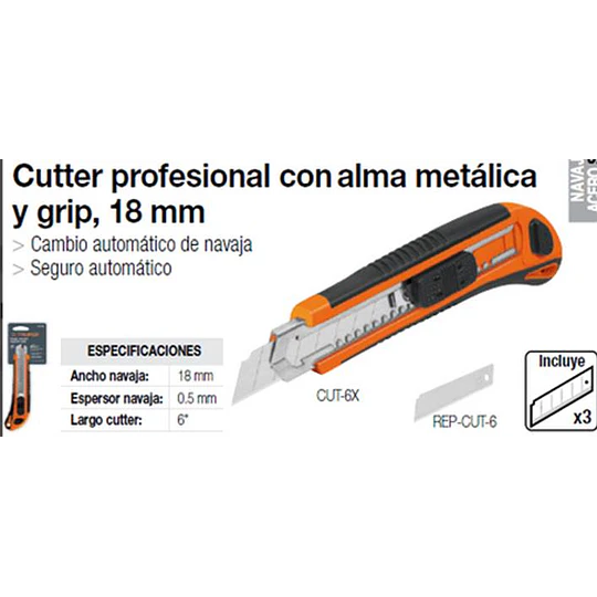 CUCHILLO CARTONAJE TRUPER 6PULG  # CUT-6X