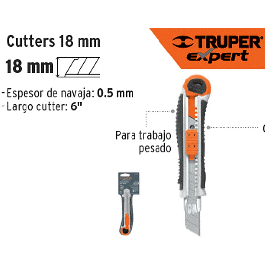 CUCHILLO CARTONAJE TRUPER  TRABAJO PESADO 6PULG  # CUT-6XX