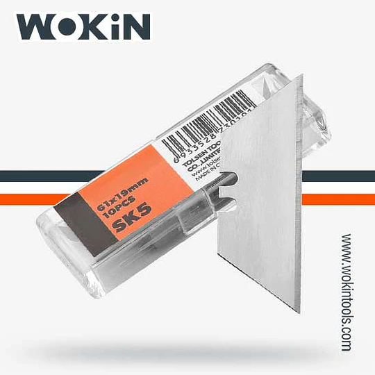 HOJAS CORTE 61X19MM 10PC WOKIN