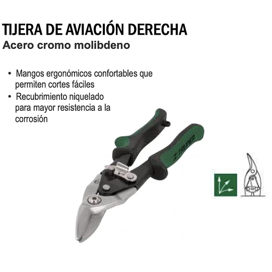 TIJERA DE AVIACION DERECHA TRUPER