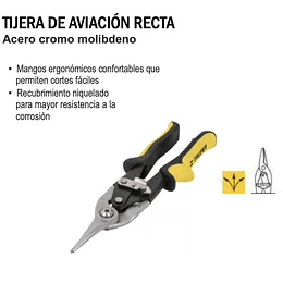 TIJERA DE AVIACION RECTA TRUPER