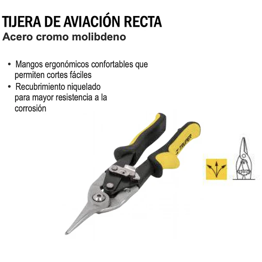 TIJERA DE AVIACION RECTA TRUPER