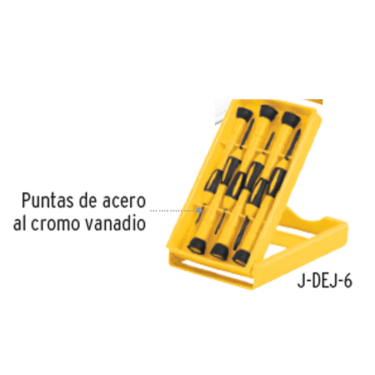 ATORNILLADOR JOYER 6PZS PRETUL