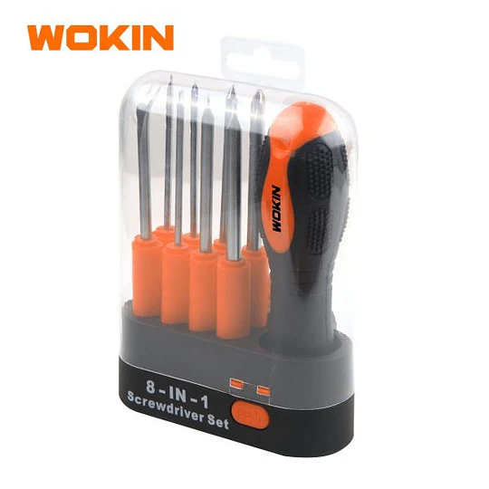 SET ATORNILLADOR INTERCAMBIABLE 9PCS WOKIN