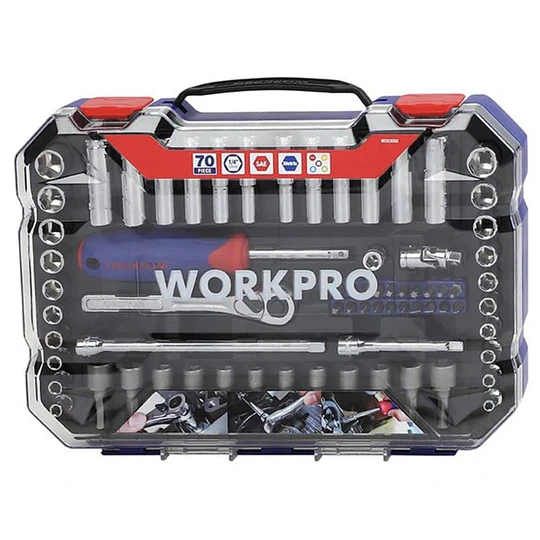 SET CHICHARRA 1/4 70 PCS WORKPRO