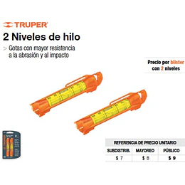 NIVEL TRUPER 3PULG PARA HILO # NH-3