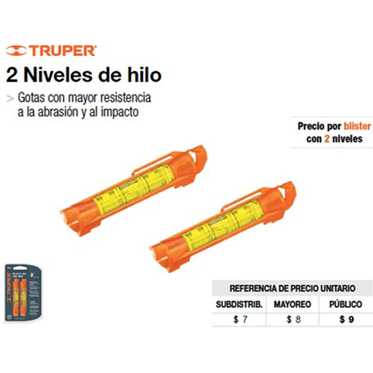 NIVEL TRUPER 3PULG PARA HILO # NH-3