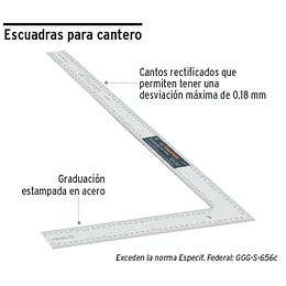 ESCUADRA TRUPER ALBANIL 24PULG # E-16X24