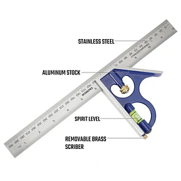 ESCUADRA COMBINADA 12PULG ALUMINIO WORKPRO