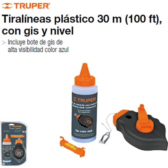 TIZA LINEAS TRUPER PLASTICO 30 MTS  # TL-50